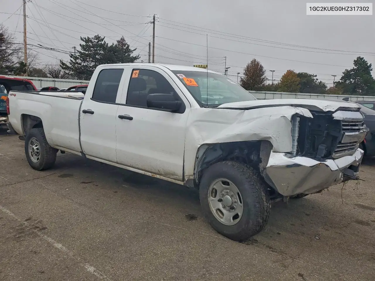 1GC2KUEG0HZ317302 2017 Chevrolet Silverado K2500 Heavy Duty
