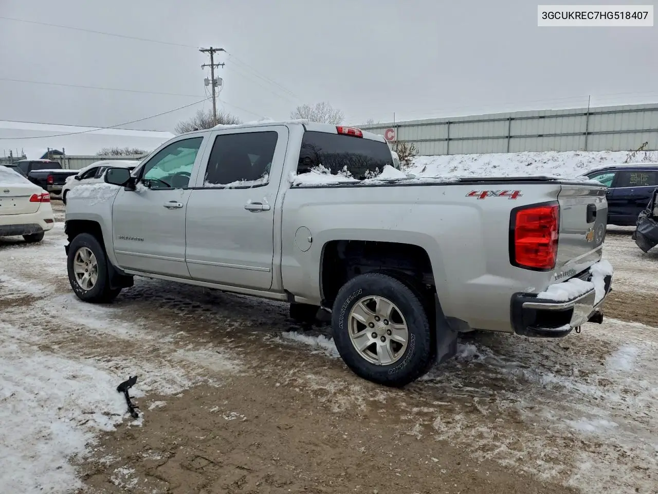 3GCUKREC7HG518407 2017 Chevrolet Silverado K1500 Lt
