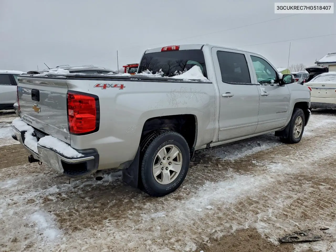 3GCUKREC7HG518407 2017 Chevrolet Silverado K1500 Lt