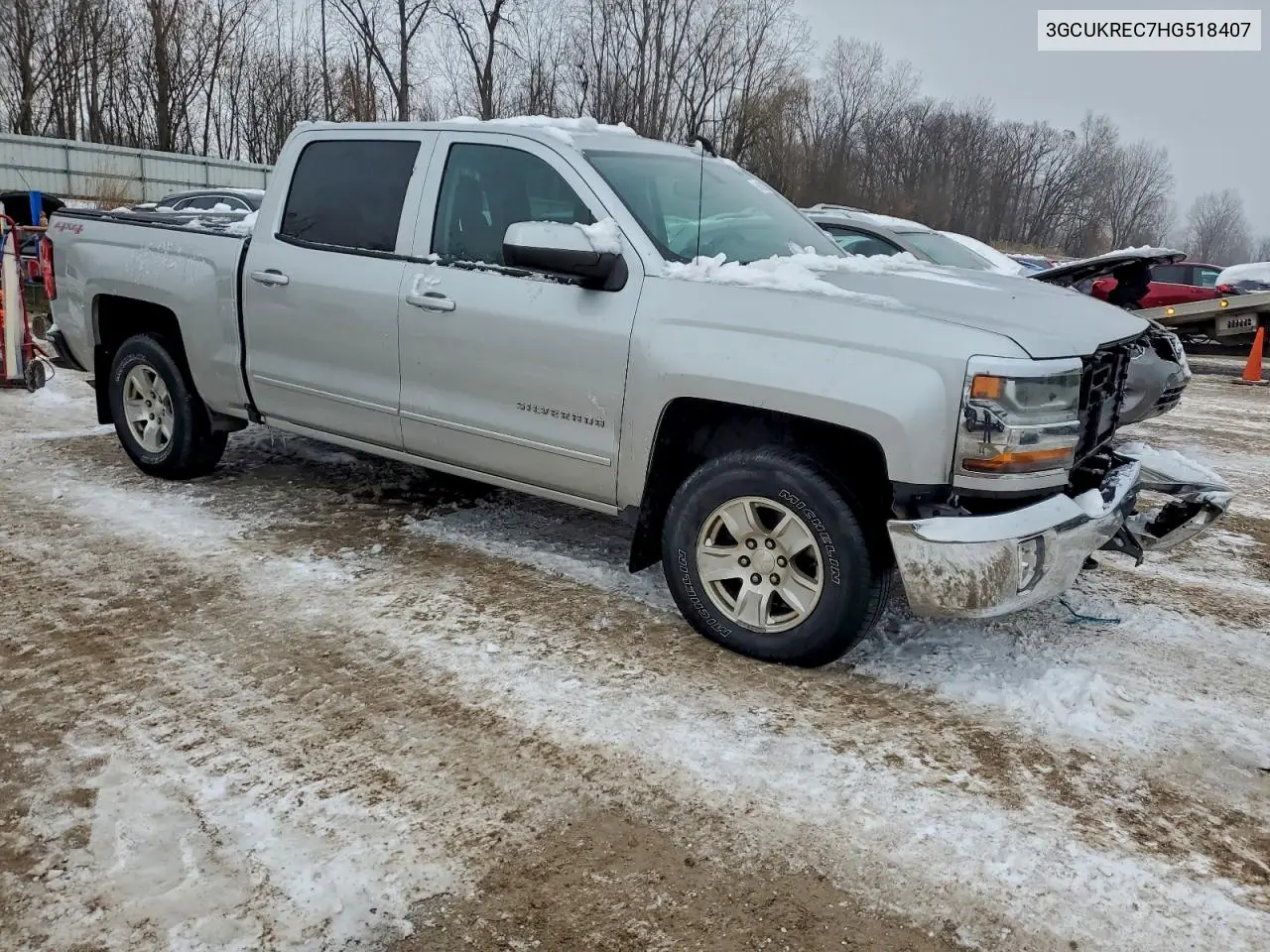 3GCUKREC7HG518407 2017 Chevrolet Silverado K1500 Lt