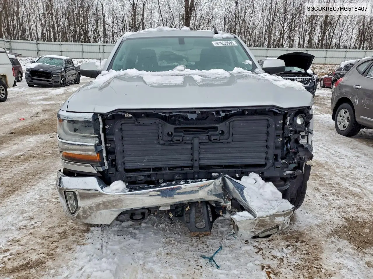 3GCUKREC7HG518407 2017 Chevrolet Silverado K1500 Lt