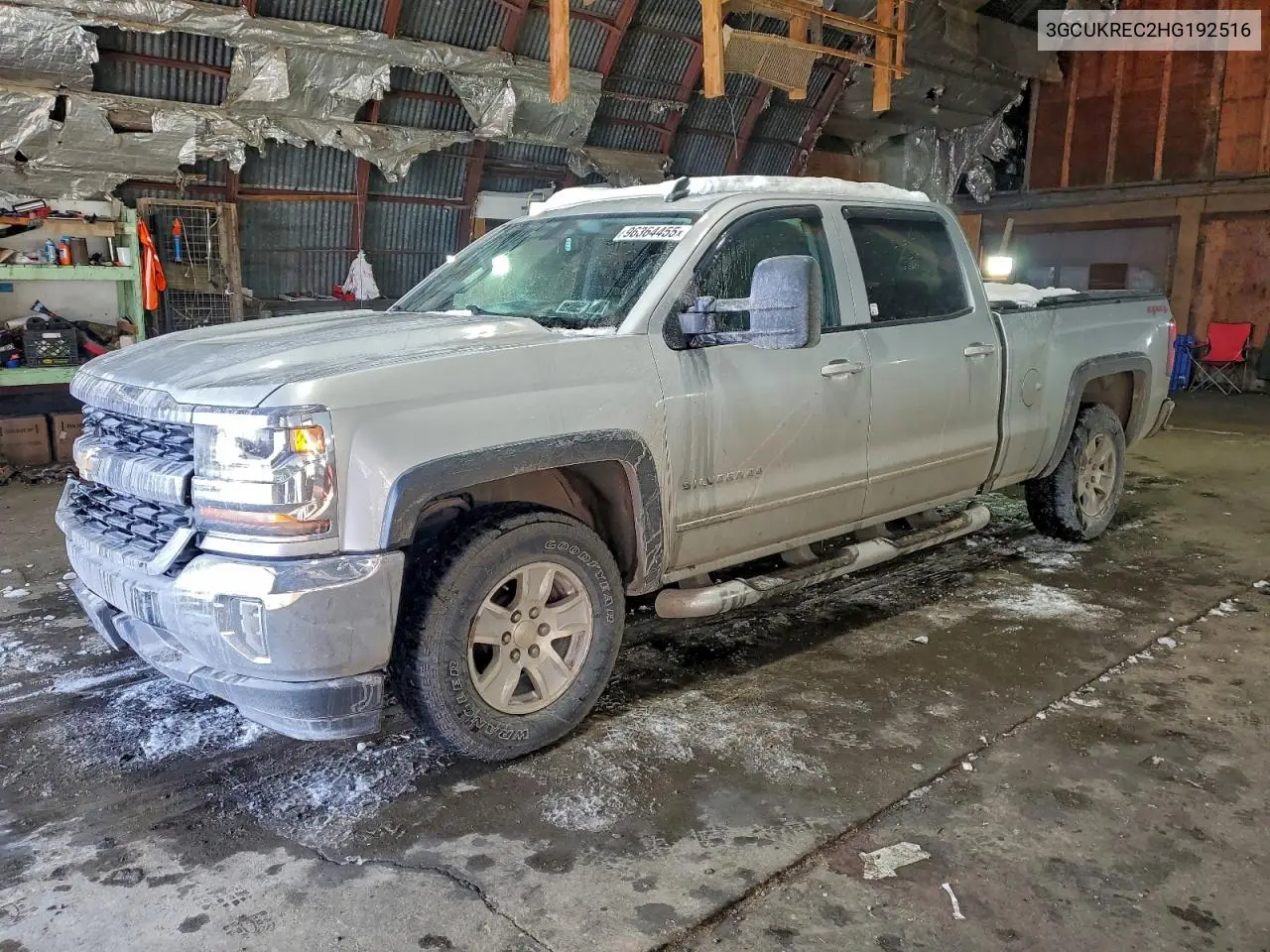 3GCUKREC2HG192516 2017 Chevrolet Silverado K1500 Lt