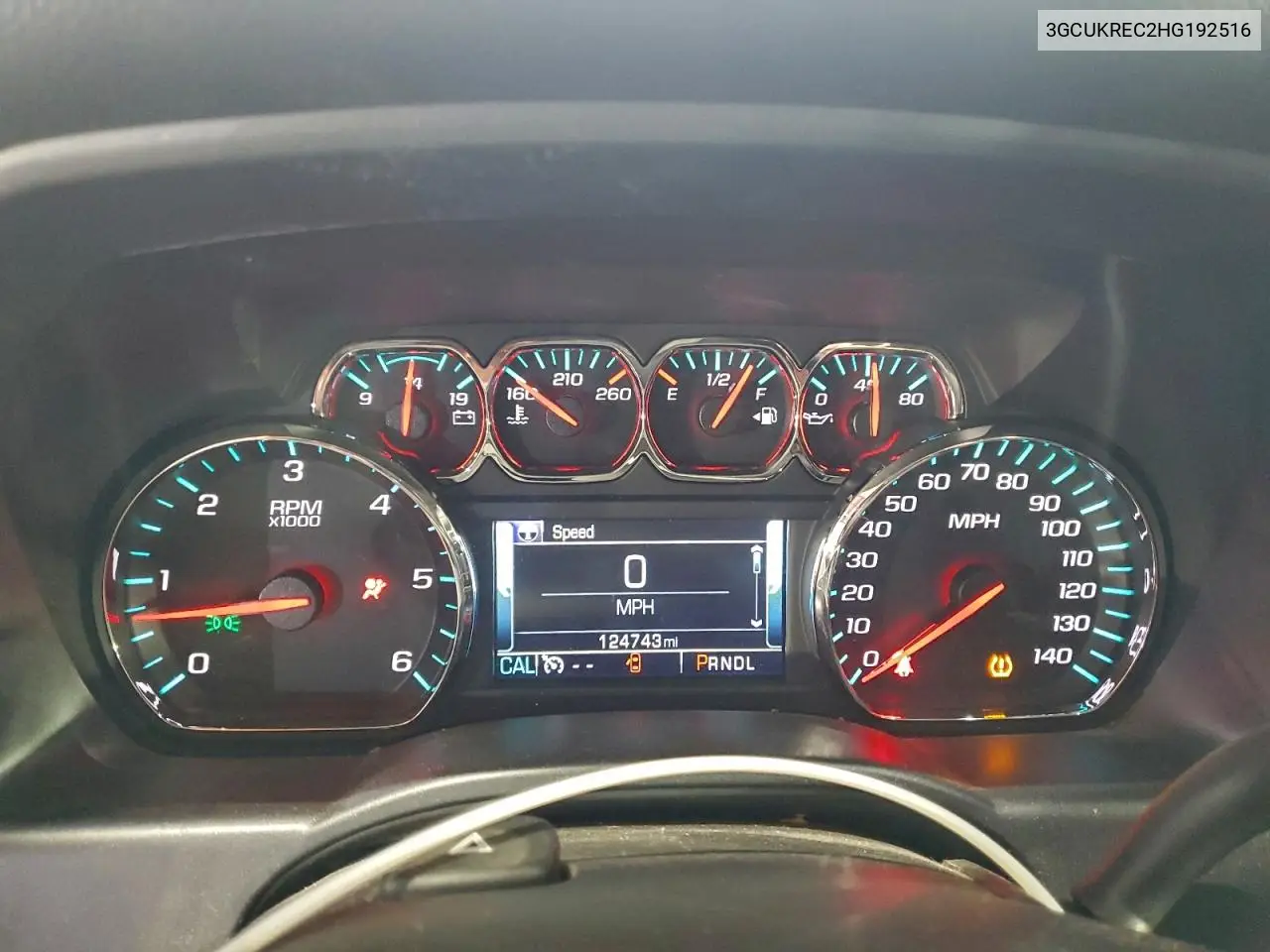 3GCUKREC2HG192516 2017 Chevrolet Silverado K1500 Lt