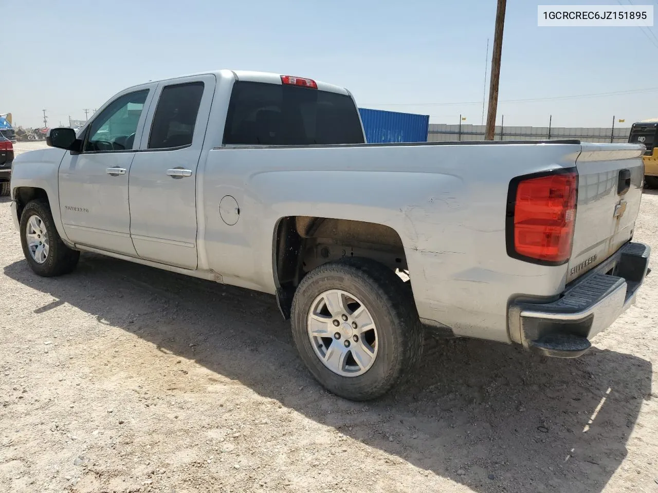 2018 Chevrolet Silverado C1500 Lt VIN: 1GCRCREC6JZ151895 Lot: 57514404