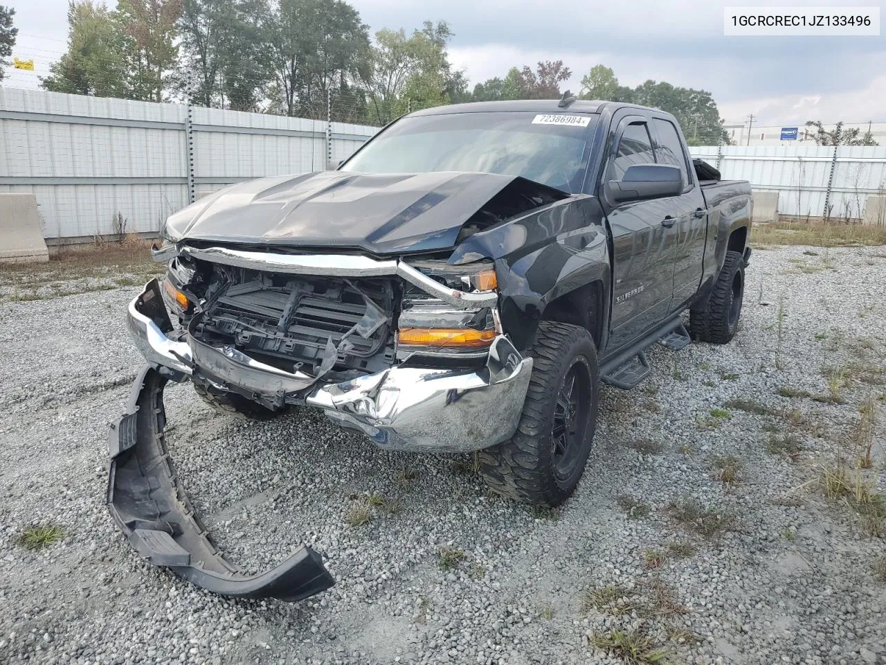 2018 Chevrolet Silverado C1500 Lt VIN: 1GCRCREC1JZ133496 Lot: 72386984