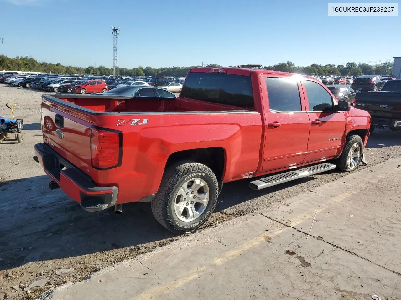 2018 Chevrolet Silverado K1500 Lt VIN: 1GCUKREC3JF239267 Lot: 72982304