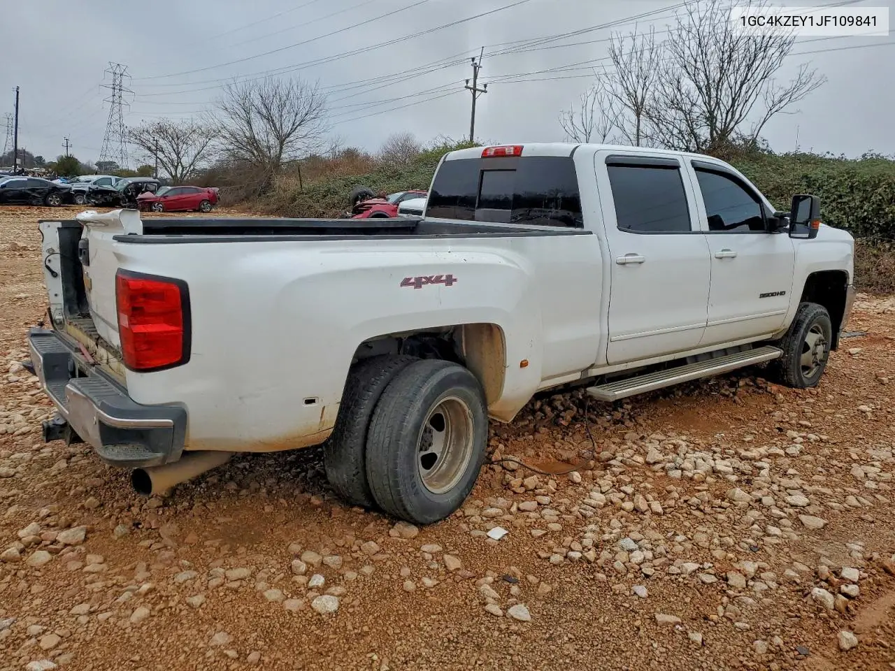 1GC4KZEY1JF109841 2018 Chevrolet Silverado K3500 Lt