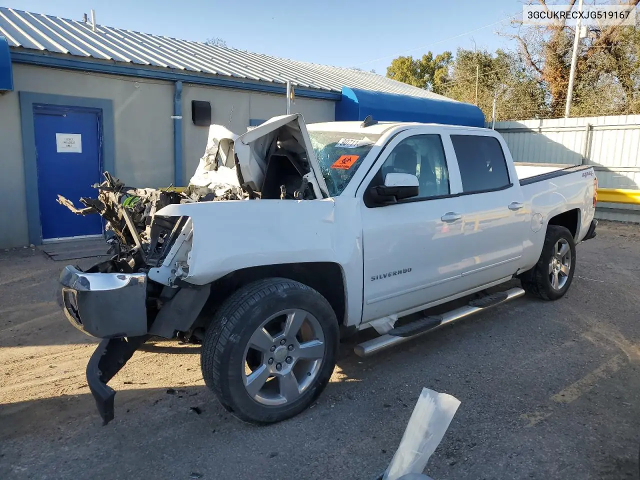3GCUKRECXJG519167 2018 Chevrolet Silverado K1500 Lt