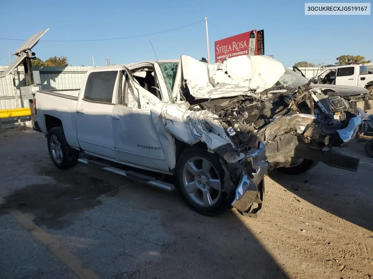 3GCUKRECXJG519167 2018 Chevrolet Silverado K1500 Lt
