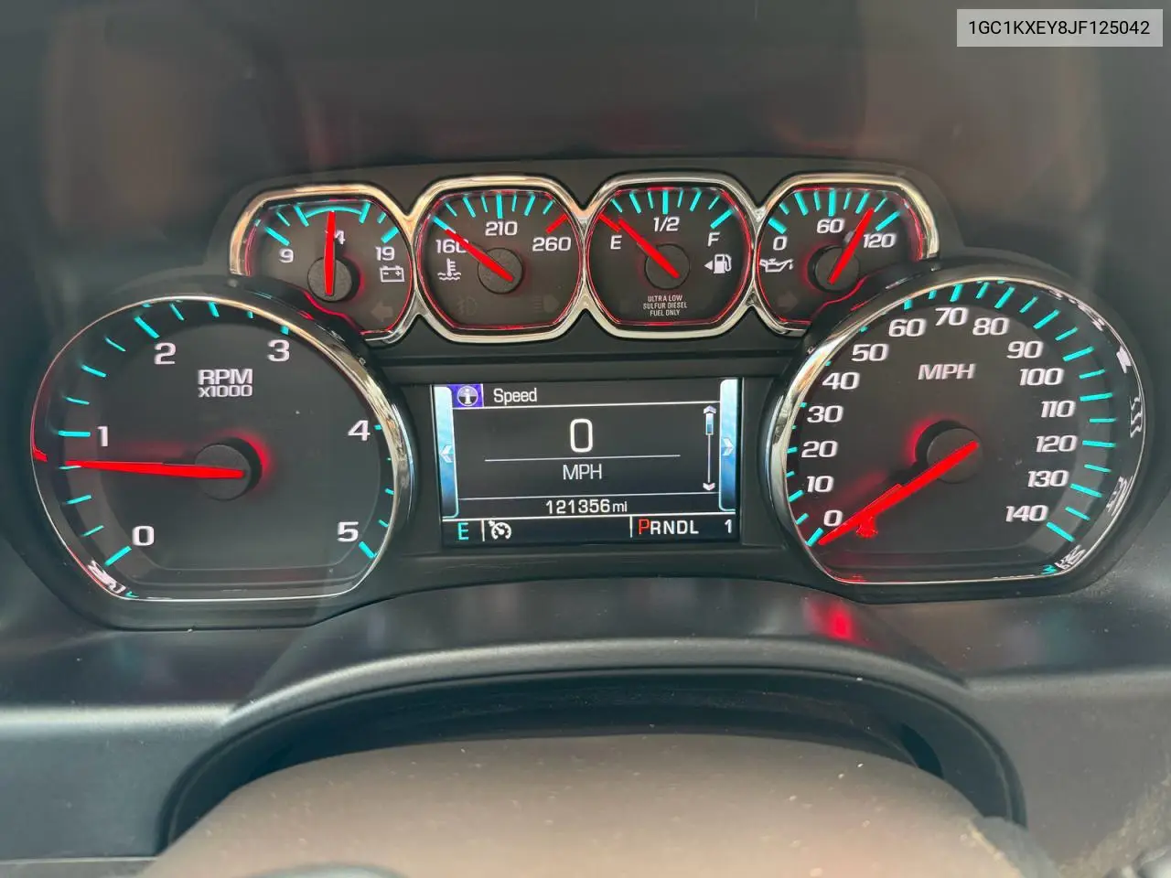 1GC1KXEY8JF125042 2018 Chevrolet Silverado K2500 High Country