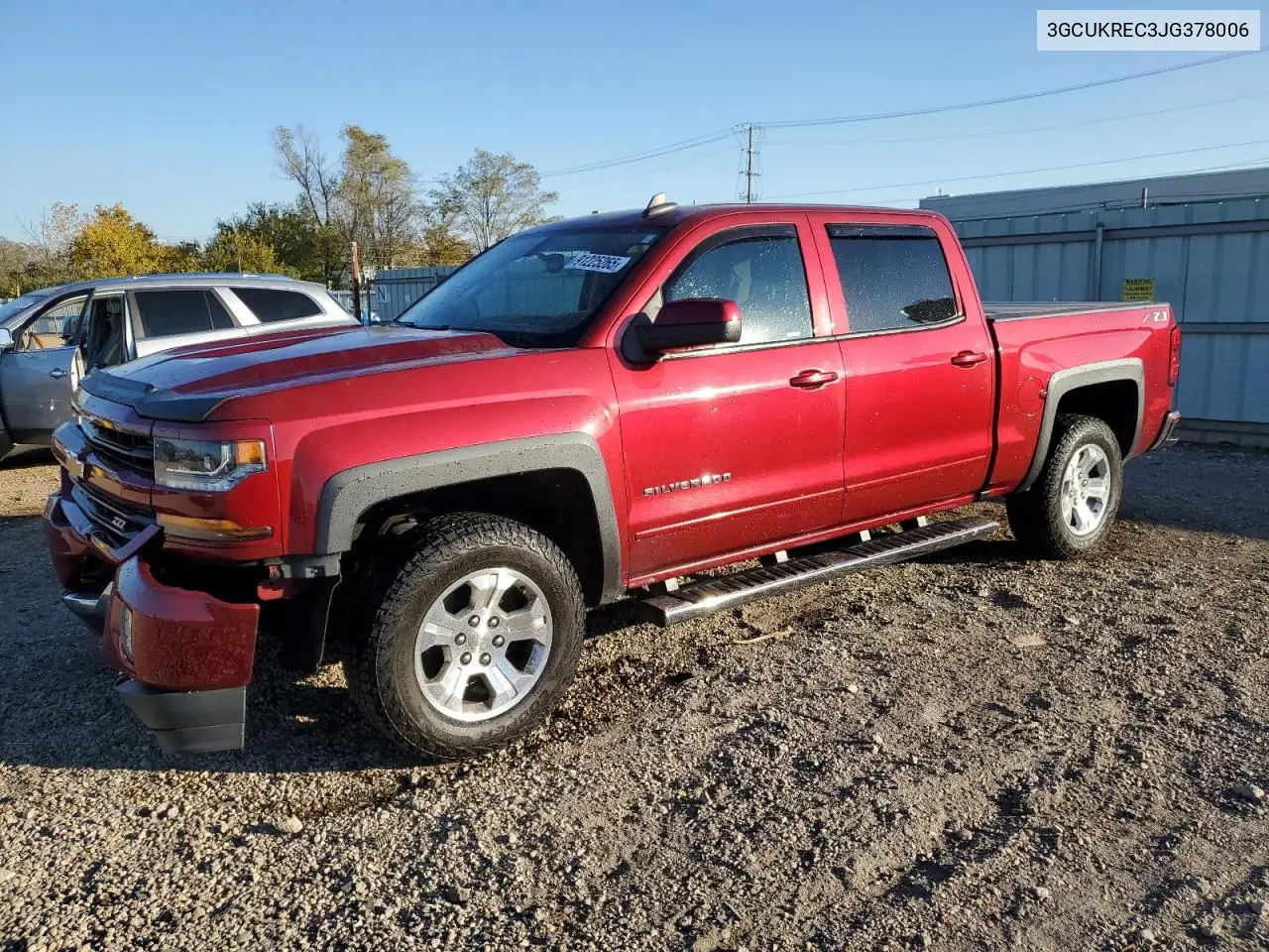 3GCUKREC3JG378006 2018 Chevrolet Silverado K1500 Lt