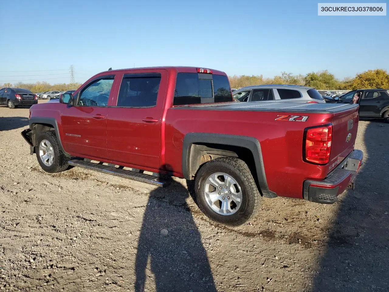 3GCUKREC3JG378006 2018 Chevrolet Silverado K1500 Lt