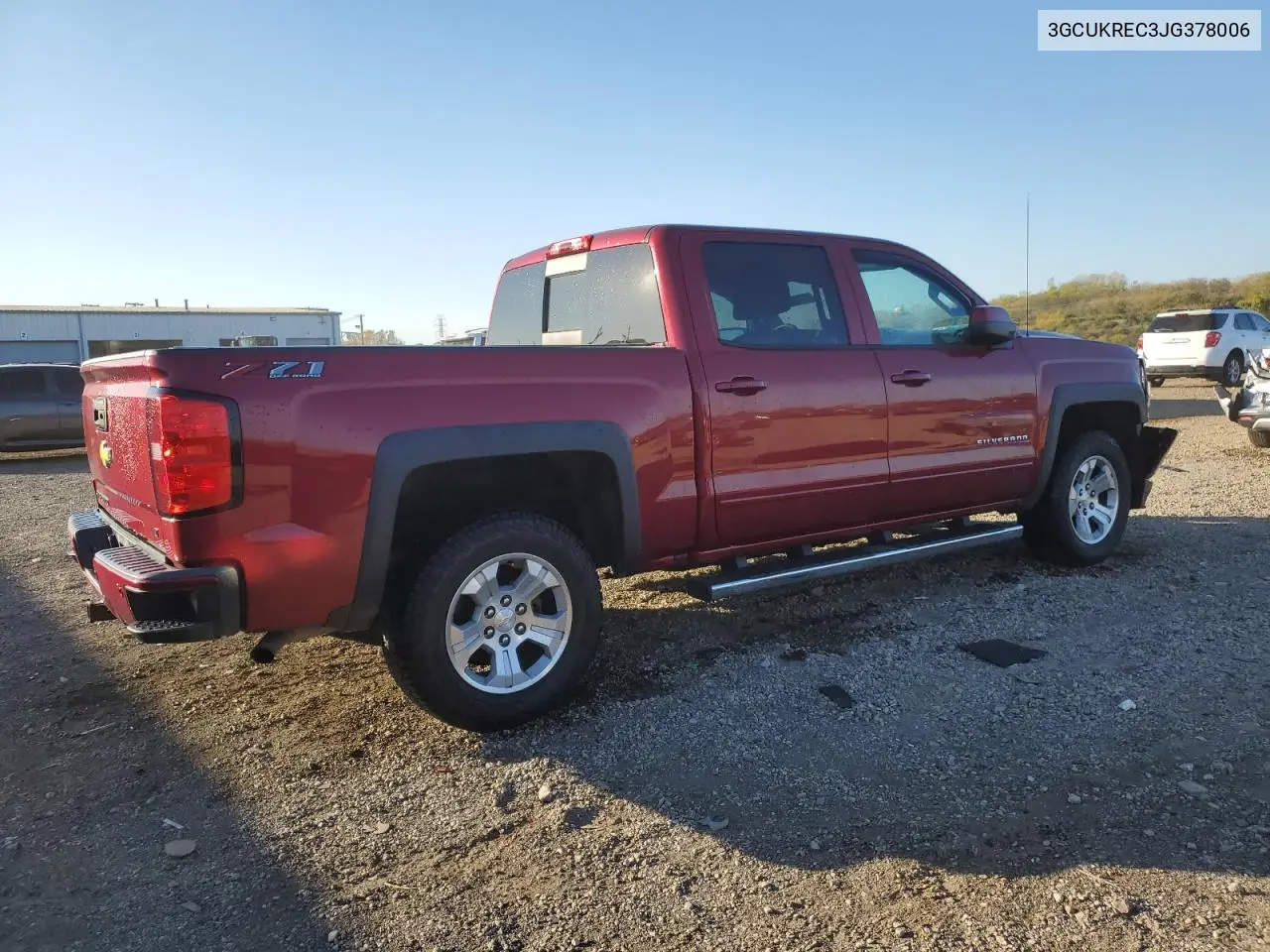 3GCUKREC3JG378006 2018 Chevrolet Silverado K1500 Lt