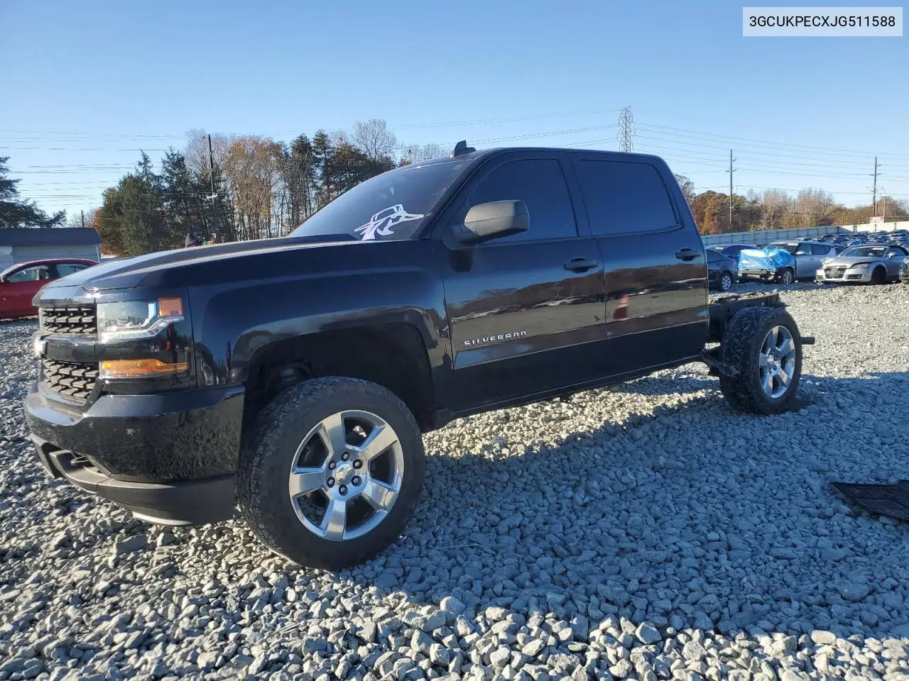 3GCUKPECXJG511588 2018 Chevrolet Silverado K1500 Custom