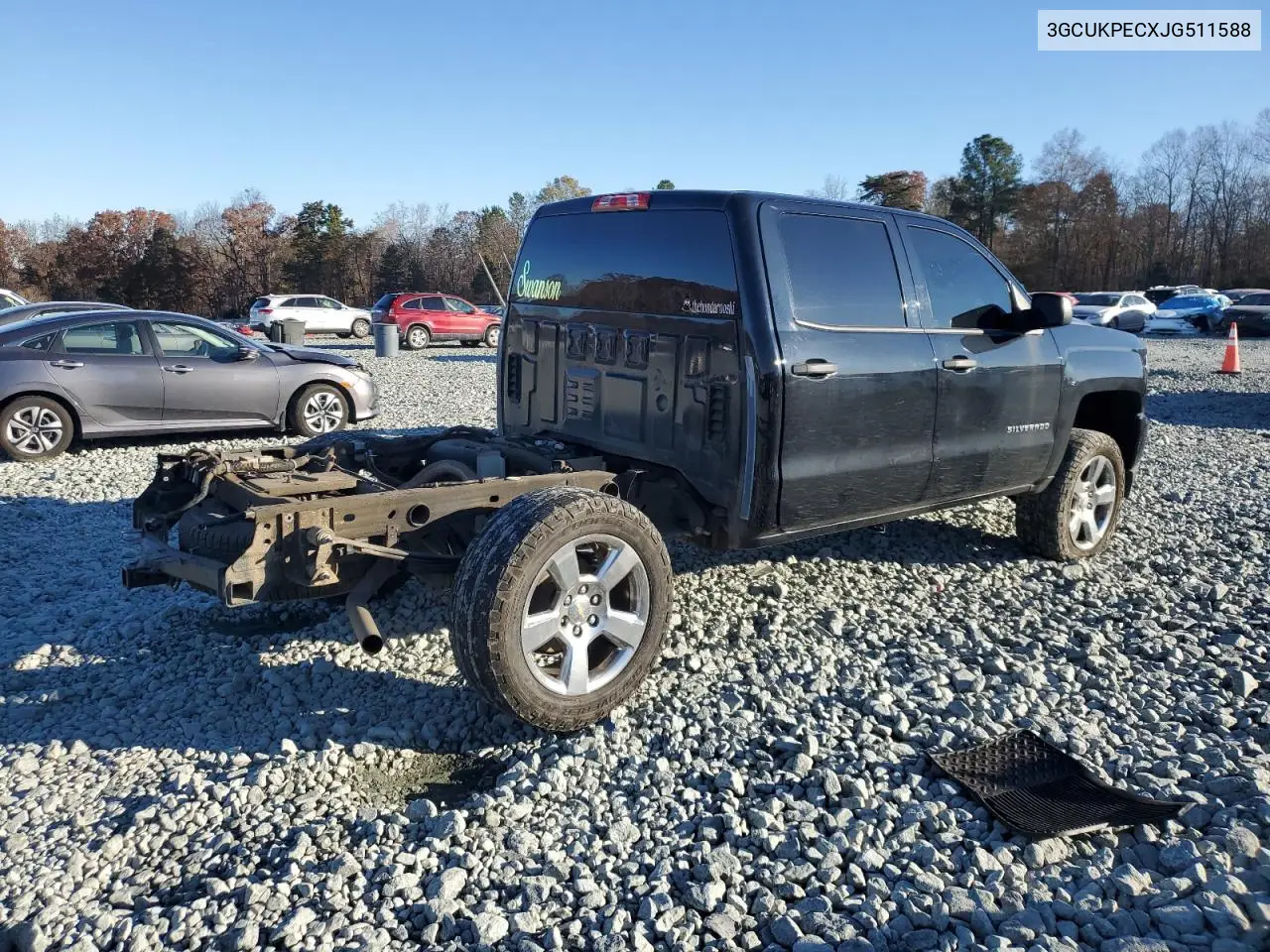 3GCUKPECXJG511588 2018 Chevrolet Silverado K1500 Custom