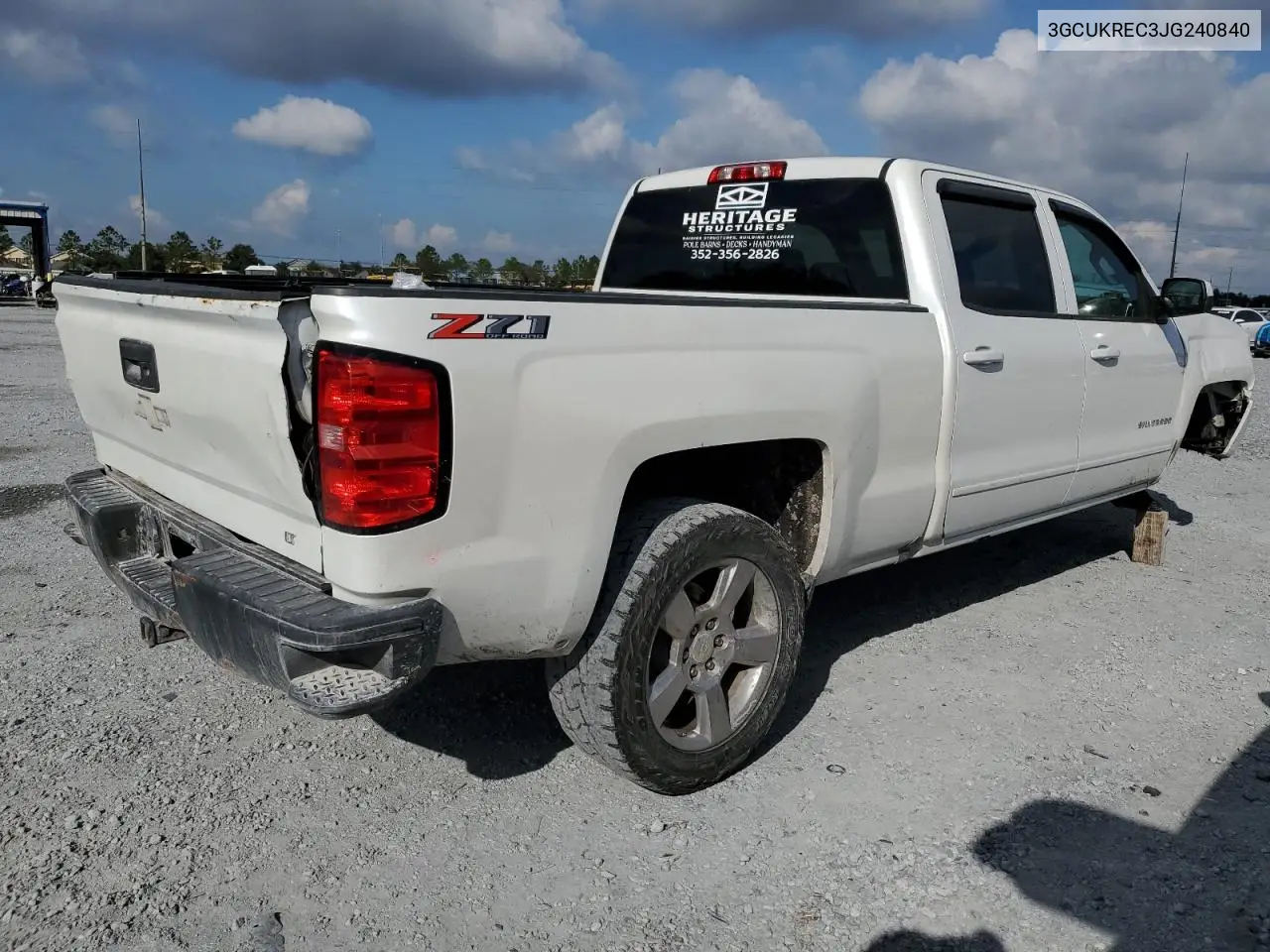 3GCUKREC3JG240840 2018 Chevrolet Silverado K1500 Lt