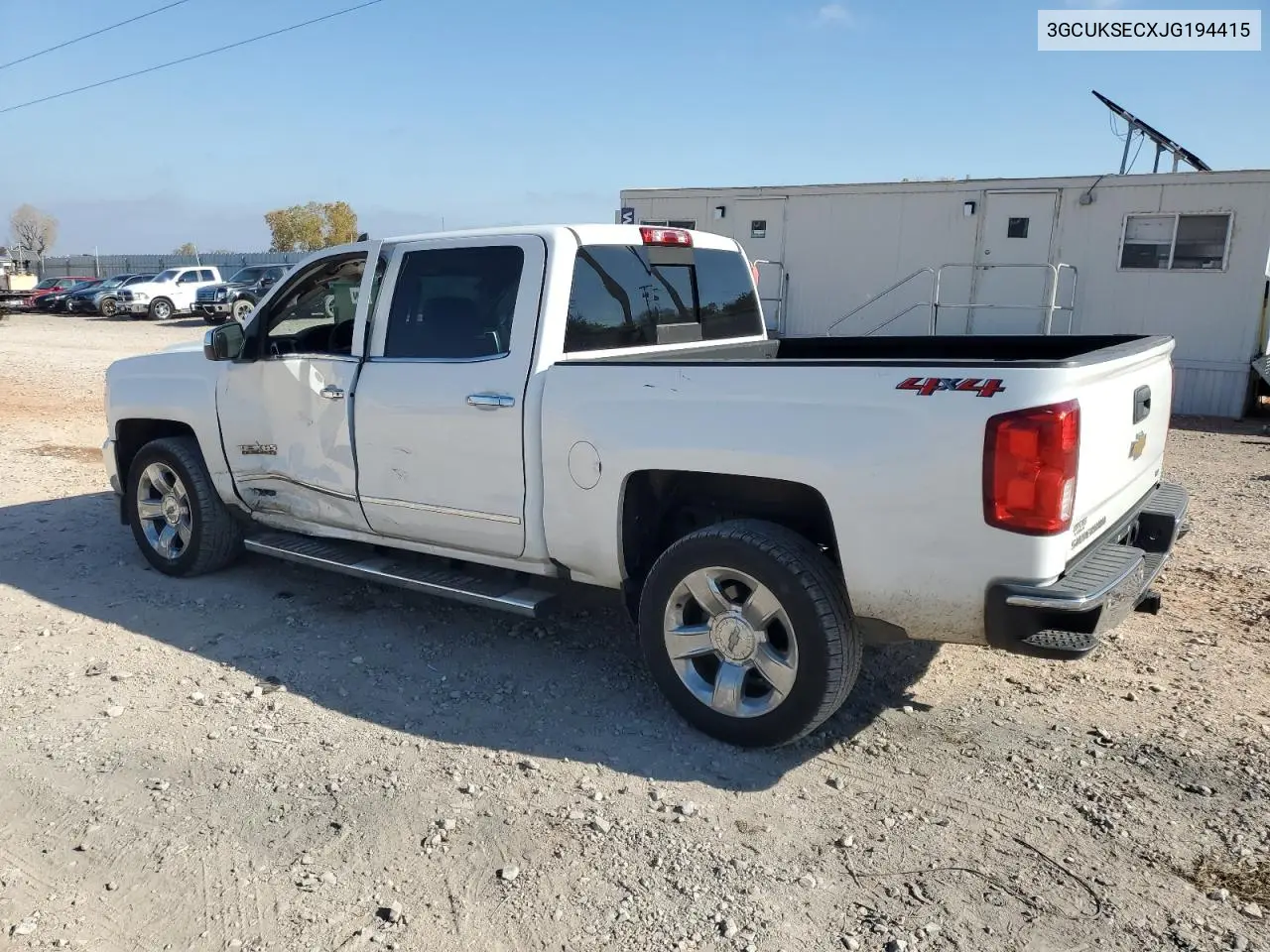 3GCUKSECXJG194415 2018 Chevrolet Silverado K1500 Ltz