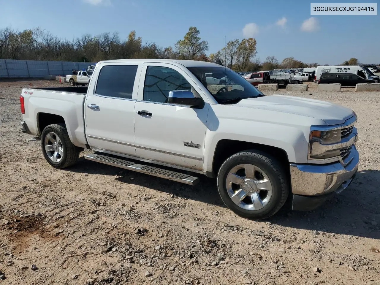 3GCUKSECXJG194415 2018 Chevrolet Silverado K1500 Ltz