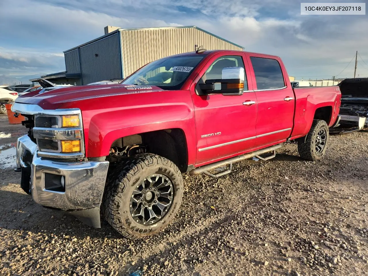 1GC4K0EY3JF207118 2018 Chevrolet Silverado K3500 Ltz