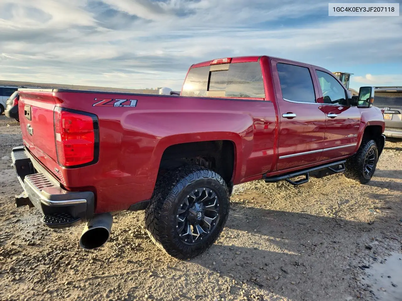 1GC4K0EY3JF207118 2018 Chevrolet Silverado K3500 Ltz