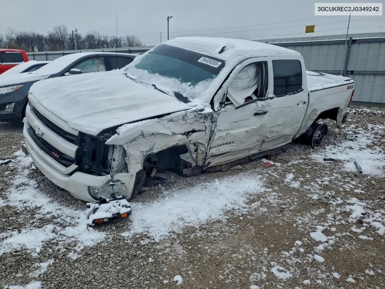 3GCUKREC2JG349242 2018 Chevrolet Silverado K1500 Lt