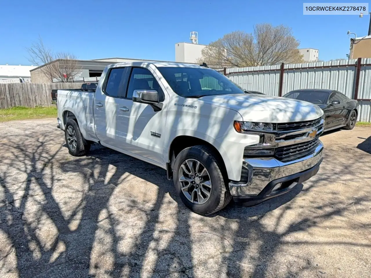 1GCRWCEK4KZ278478 2019 Chevrolet Silverado C1500 Lt