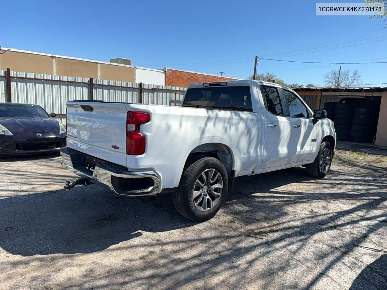 1GCRWCEK4KZ278478 2019 Chevrolet Silverado C1500 Lt