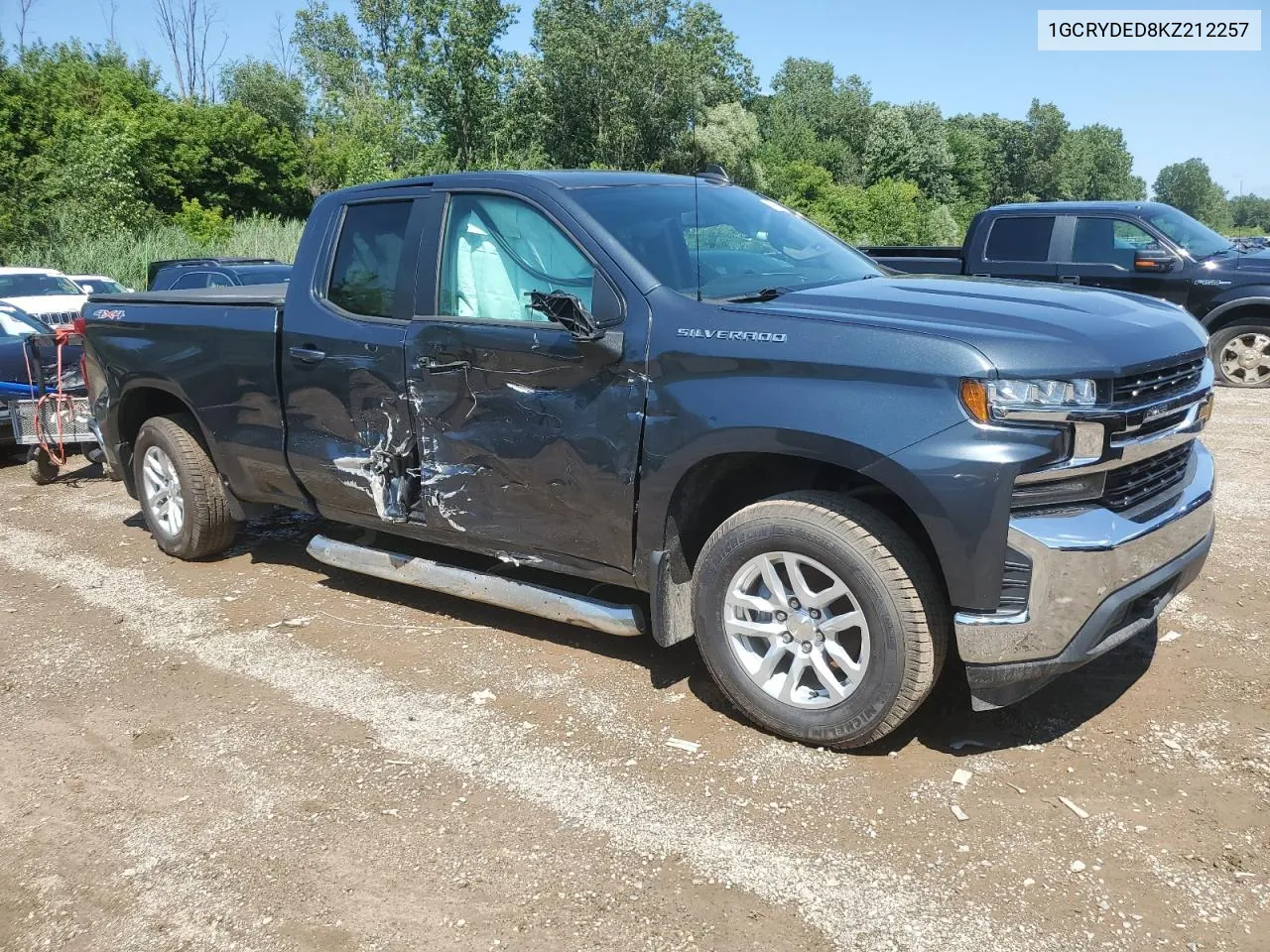 2019 Chevrolet Silverado K1500 Lt VIN: 1GCRYDED8KZ212257 Lot: 48300694