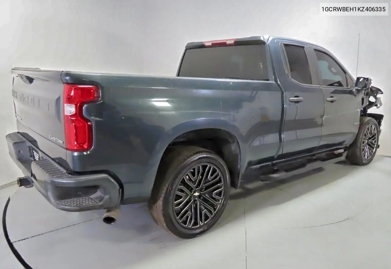 1GCRWBEH1KZ406335 2019 Chevrolet Silverado C1500 Custom