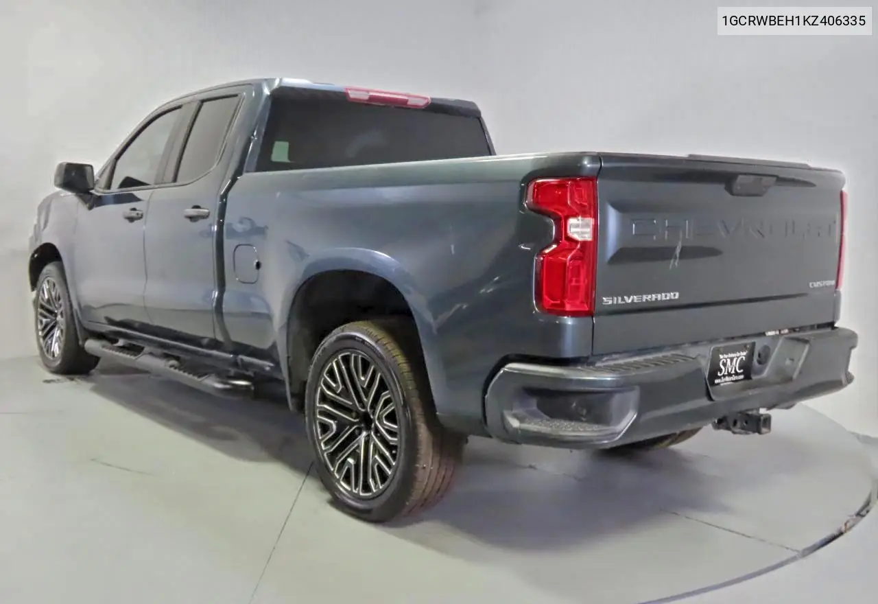 1GCRWBEH1KZ406335 2019 Chevrolet Silverado C1500 Custom
