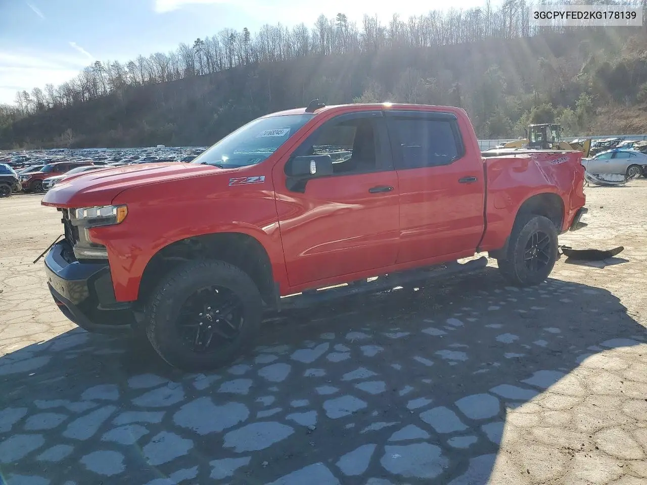 3GCPYFED2KG178139 2019 Chevrolet Silverado K1500 Lt Trail Boss