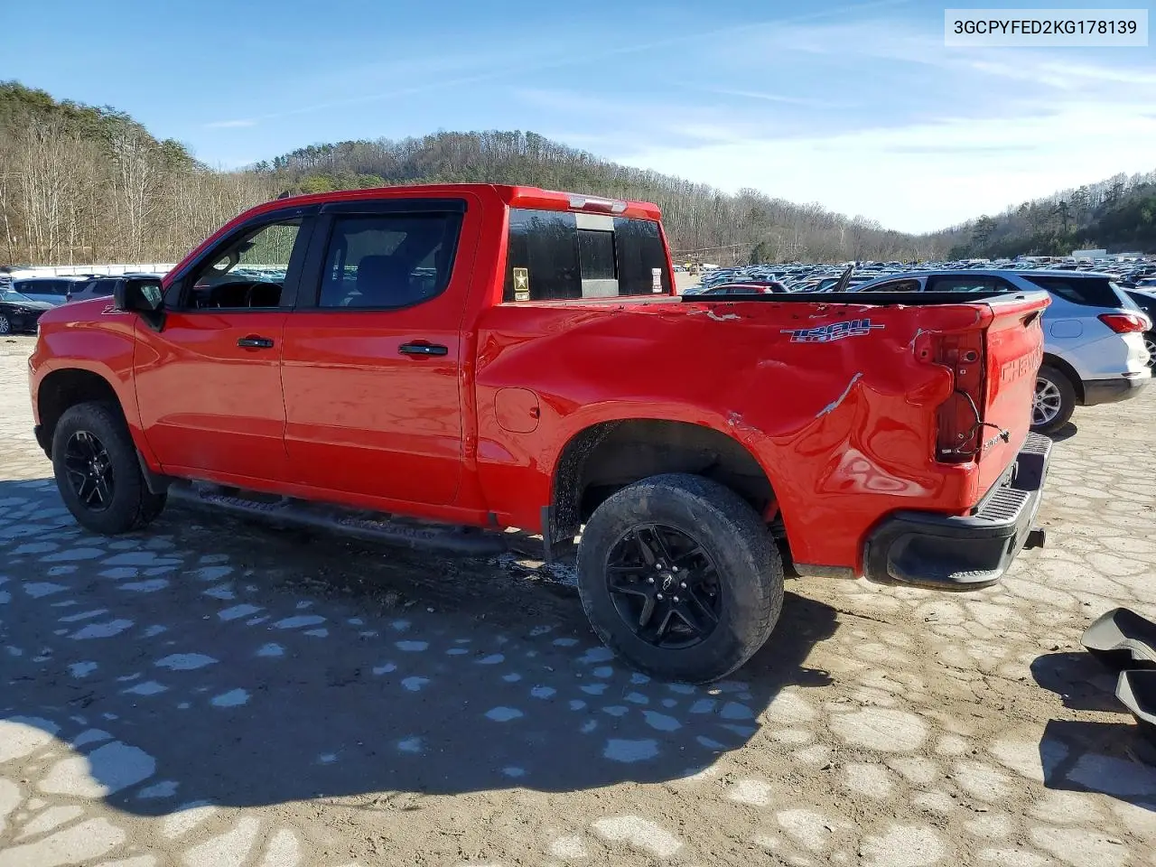 3GCPYFED2KG178139 2019 Chevrolet Silverado K1500 Lt Trail Boss