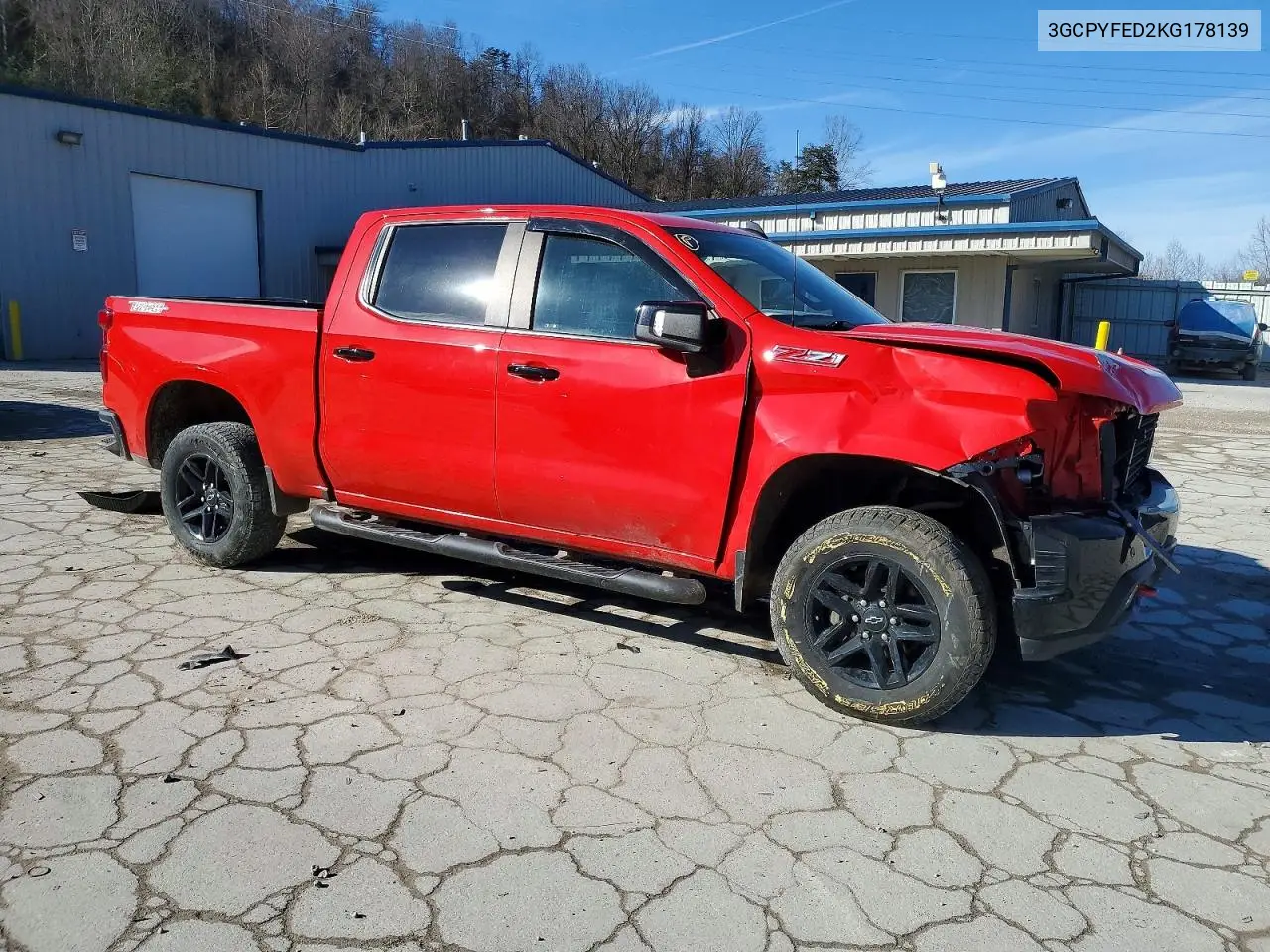 3GCPYFED2KG178139 2019 Chevrolet Silverado K1500 Lt Trail Boss