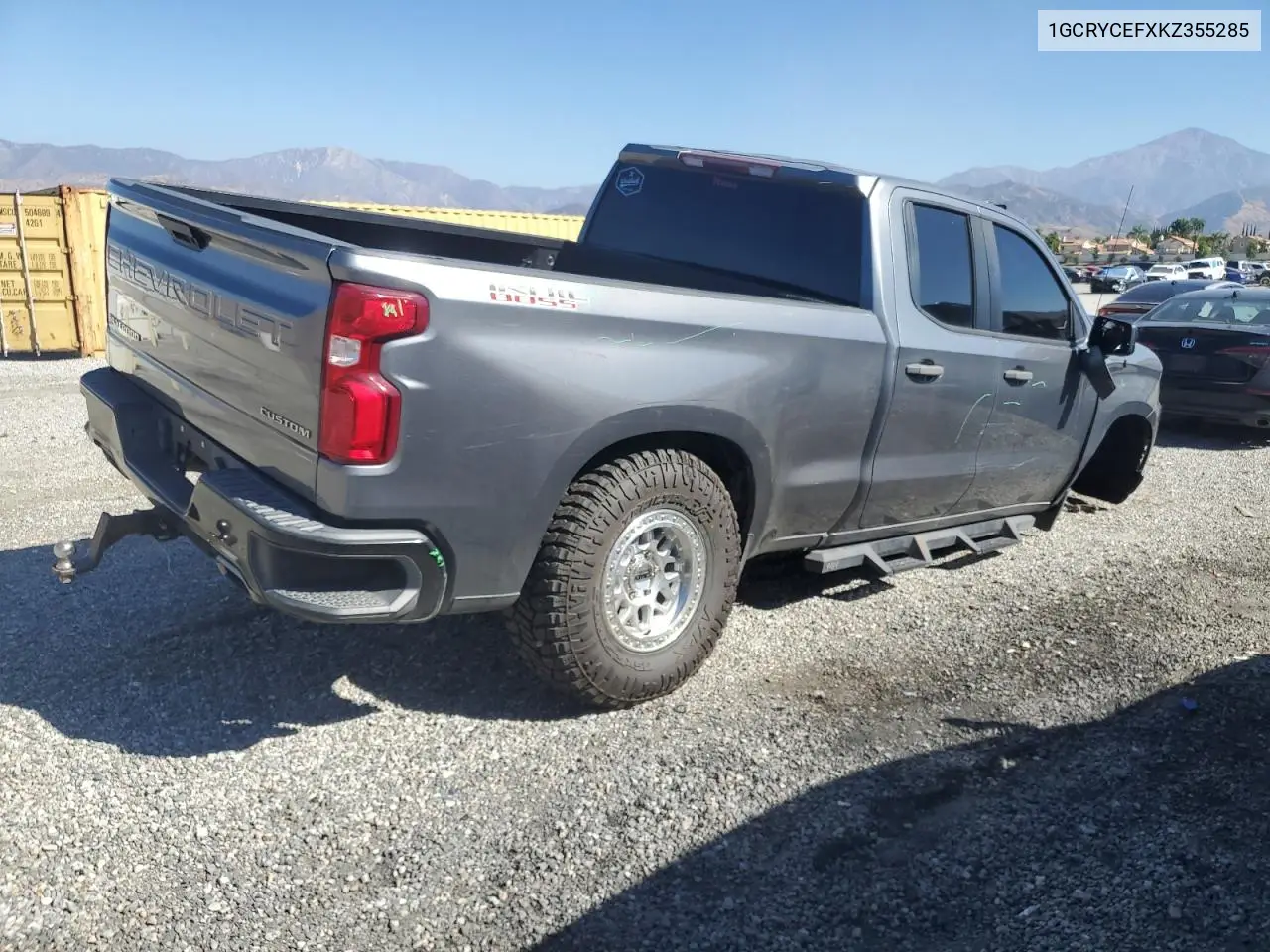 1GCRYCEFXKZ355285 2019 Chevrolet Silverado K1500 Trail Boss Custom