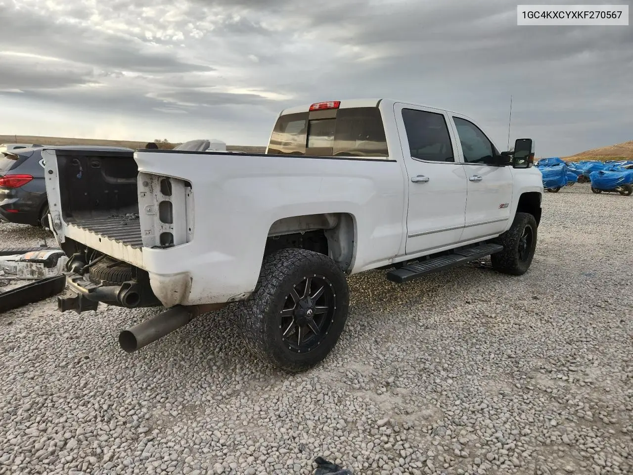 1GC4KXCYXKF270567 2019 Chevrolet Silverado K3500 Ltz