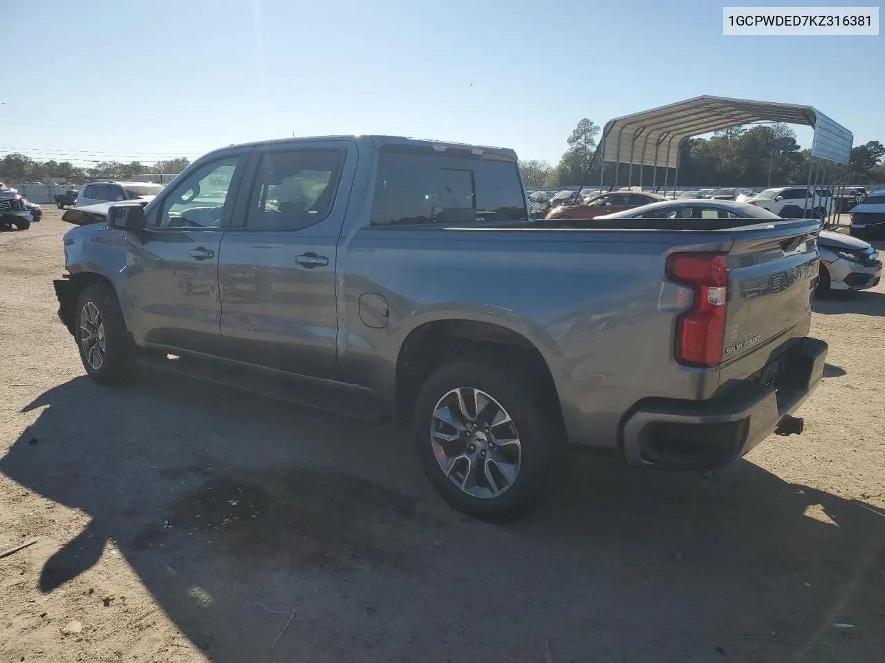 1GCPWDED7KZ316381 2019 Chevrolet Silverado C1500 Rst