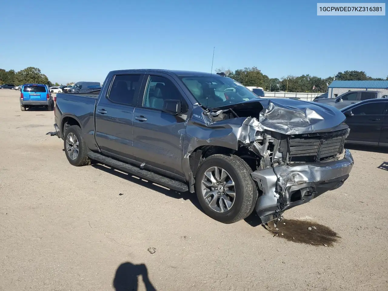 1GCPWDED7KZ316381 2019 Chevrolet Silverado C1500 Rst