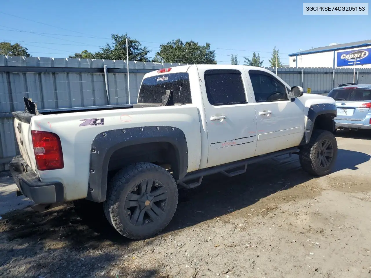 3GCPKSE74CG205153 2012 Chevrolet Silverado K1500 Lt
