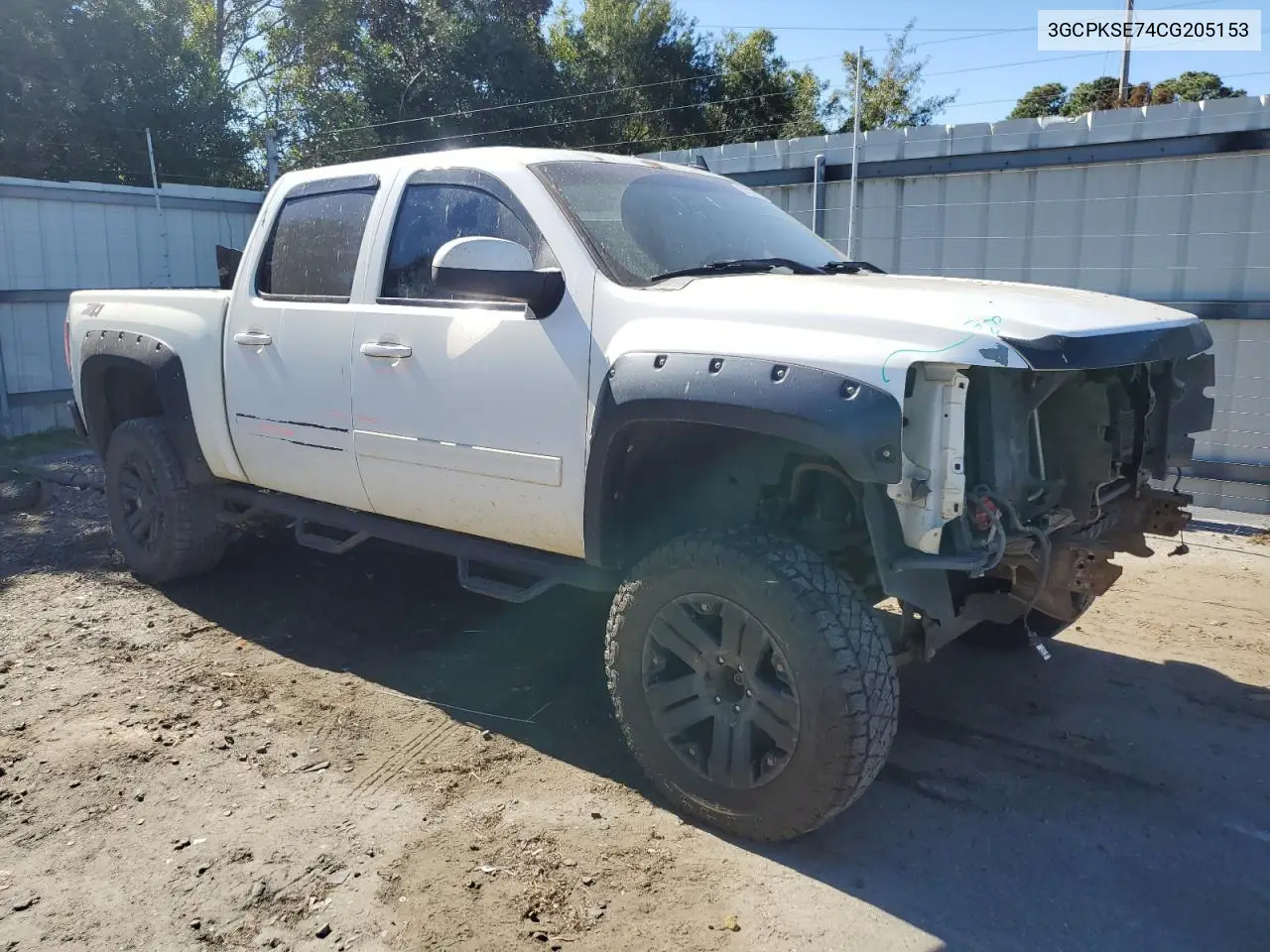 3GCPKSE74CG205153 2012 Chevrolet Silverado K1500 Lt