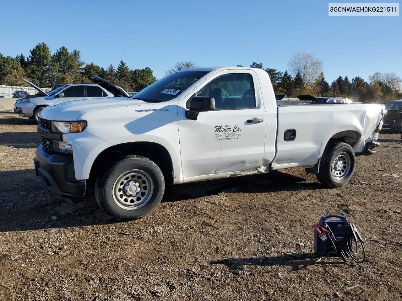 3GCNWAEH0KG221511 2019 Chevrolet Silverado C1500