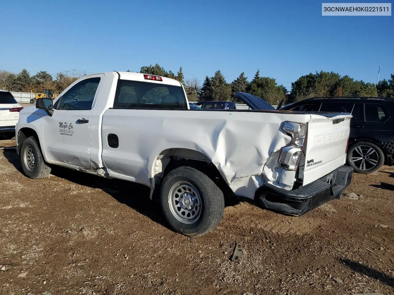 3GCNWAEH0KG221511 2019 Chevrolet Silverado C1500