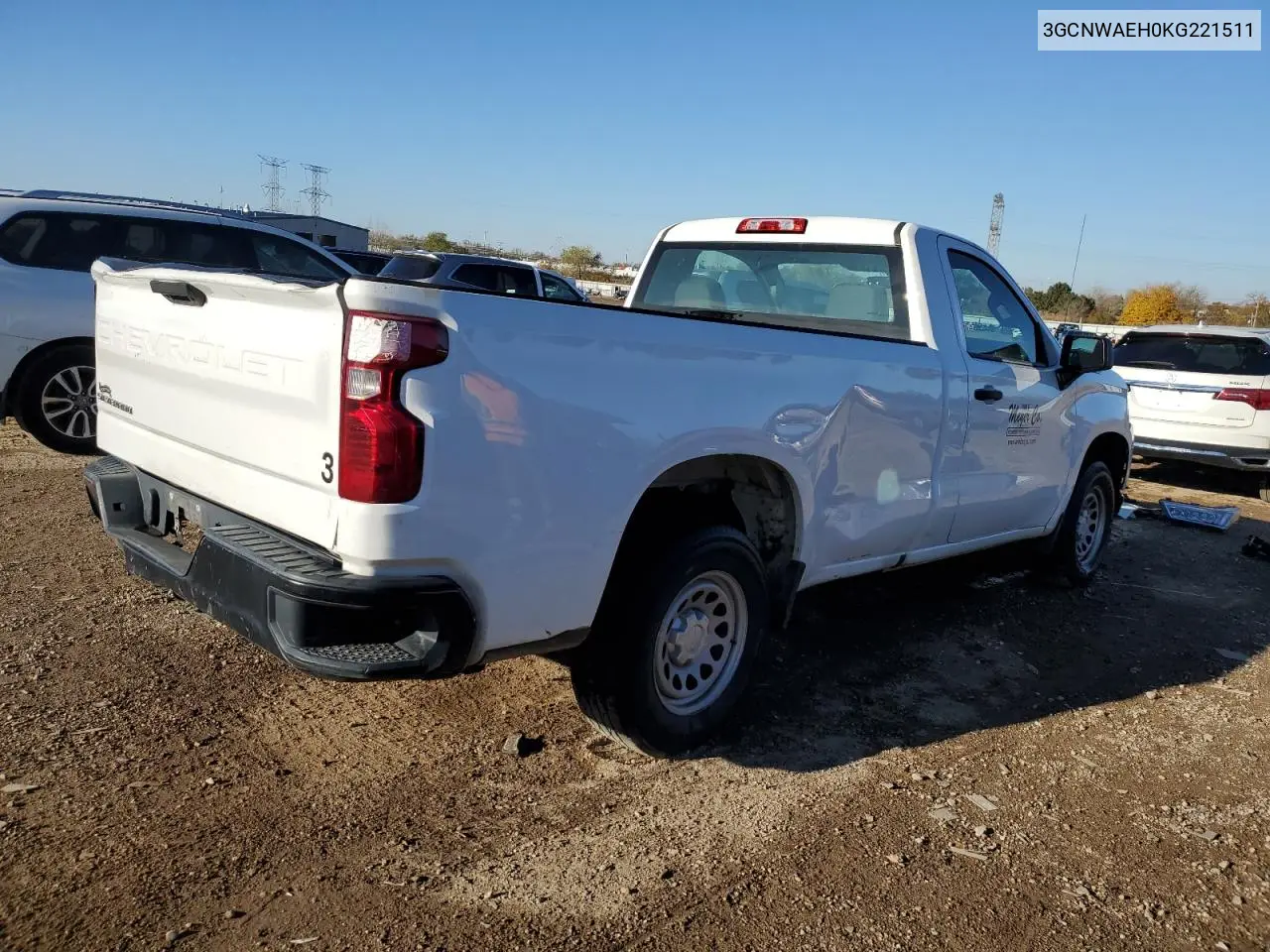 3GCNWAEH0KG221511 2019 Chevrolet Silverado C1500