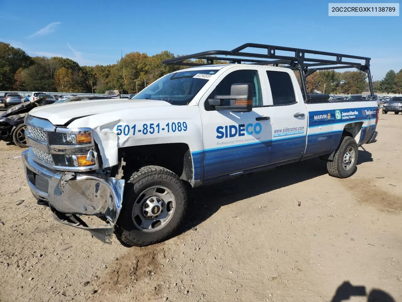 2GC2CREGXK1138789 2019 Chevrolet Silverado C2500 Heavy Duty
