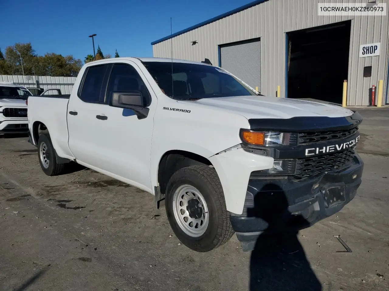 1GCRWAEH0KZ260973 2019 Chevrolet Silverado C1500