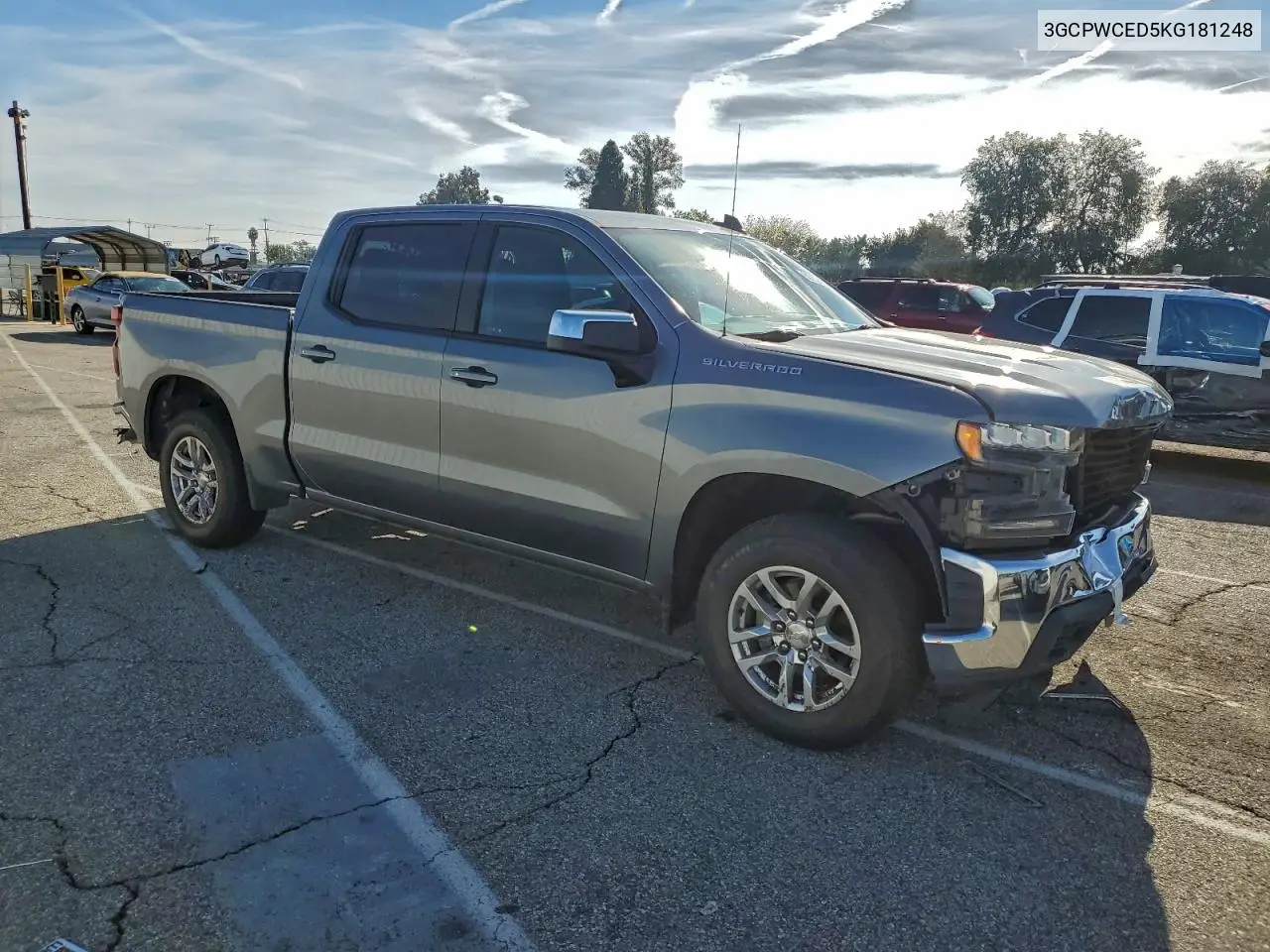 3GCPWCED5KG181248 2019 Chevrolet Silverado C1500 Lt