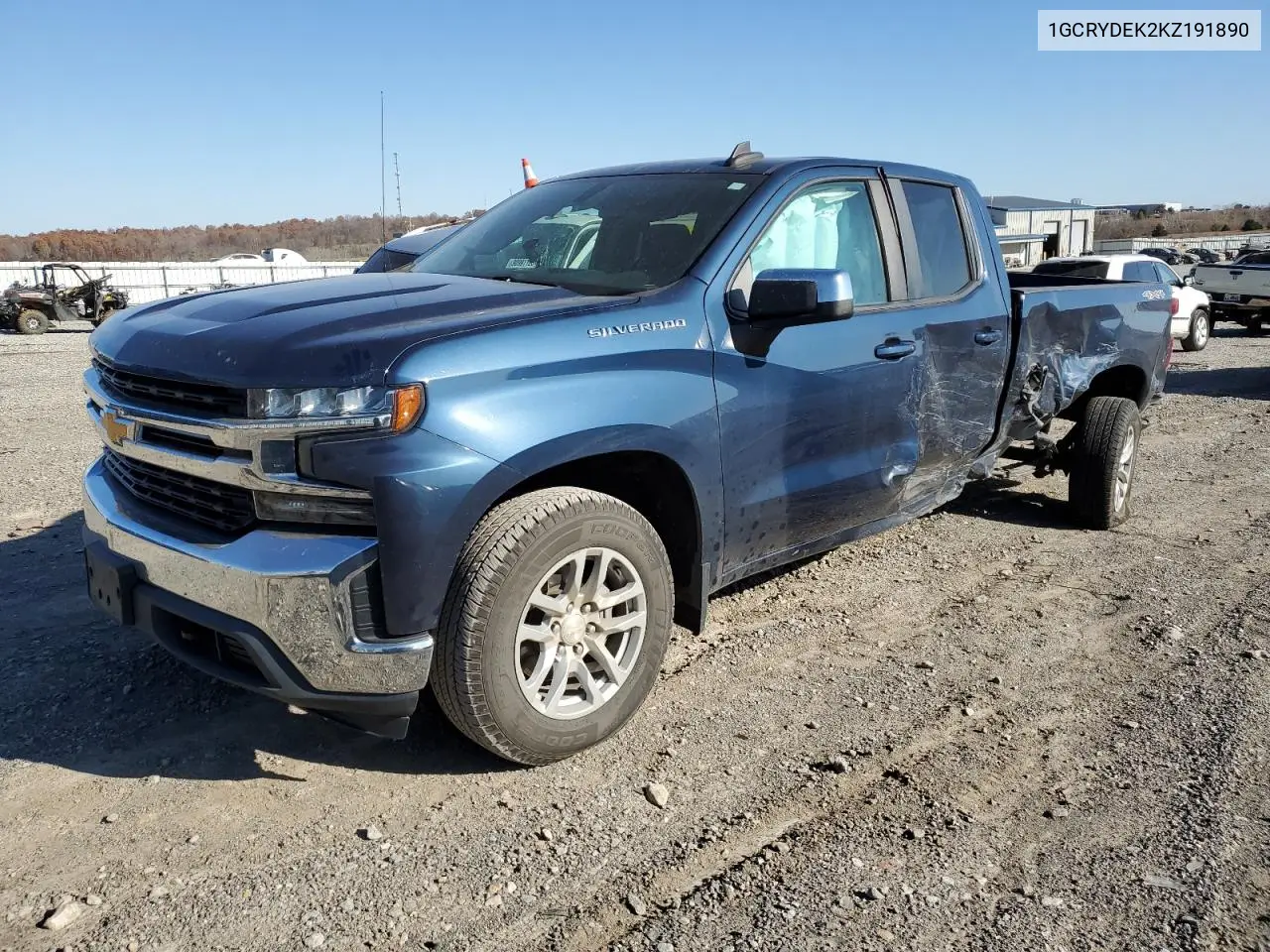 1GCRYDEK2KZ191890 2019 Chevrolet Silverado K1500 Lt