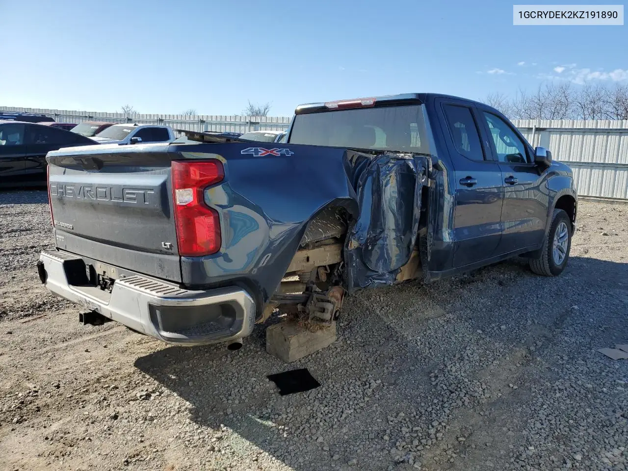 1GCRYDEK2KZ191890 2019 Chevrolet Silverado K1500 Lt