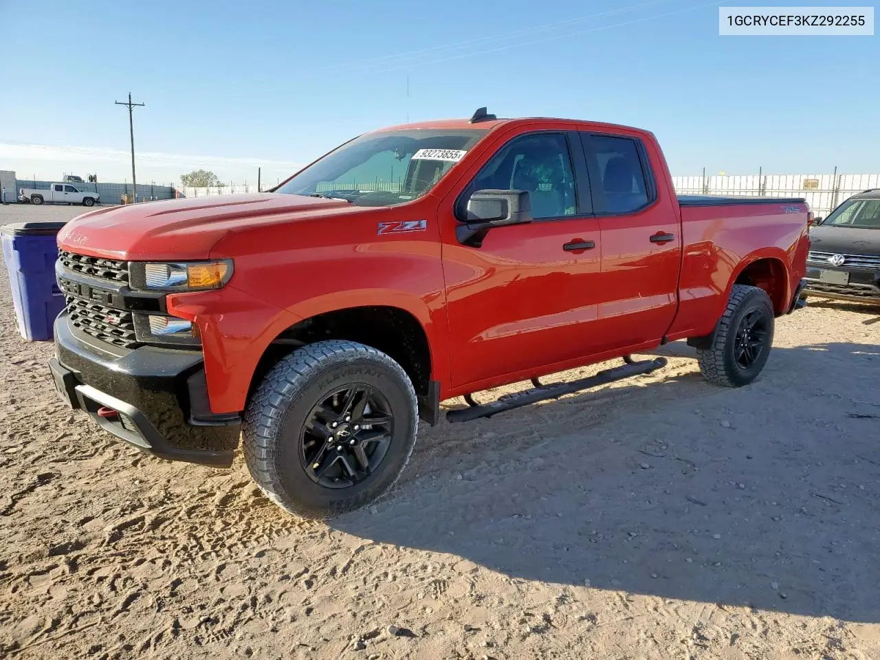 1GCRYCEF3KZ292255 2019 Chevrolet Silverado K1500 Trail Boss Custom
