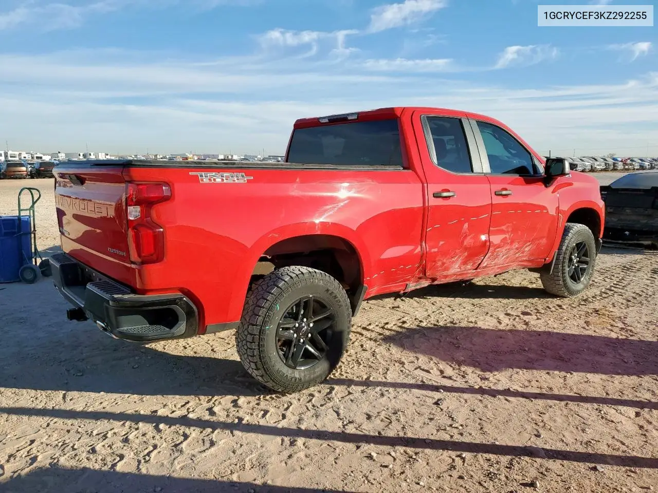 1GCRYCEF3KZ292255 2019 Chevrolet Silverado K1500 Trail Boss Custom
