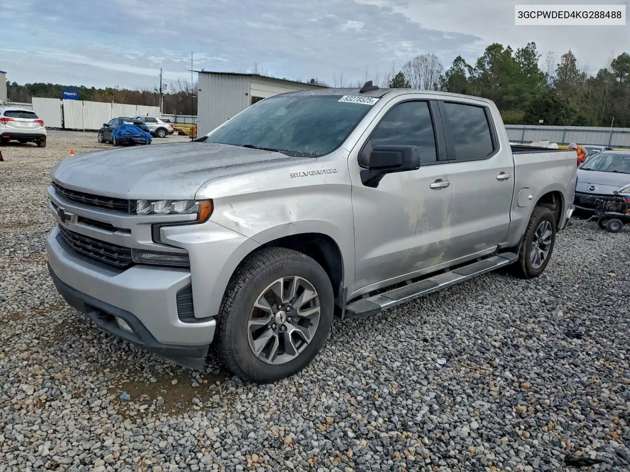 3GCPWDED4KG288488 2019 Chevrolet Silverado C1500 Rst